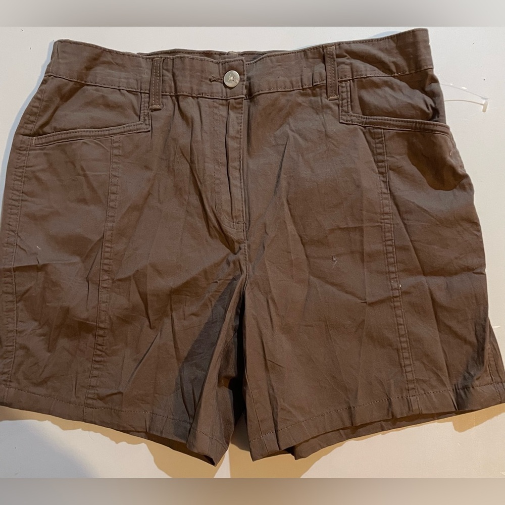 Lee Brown Cargo Shorts Relaxed Fit Casual 6